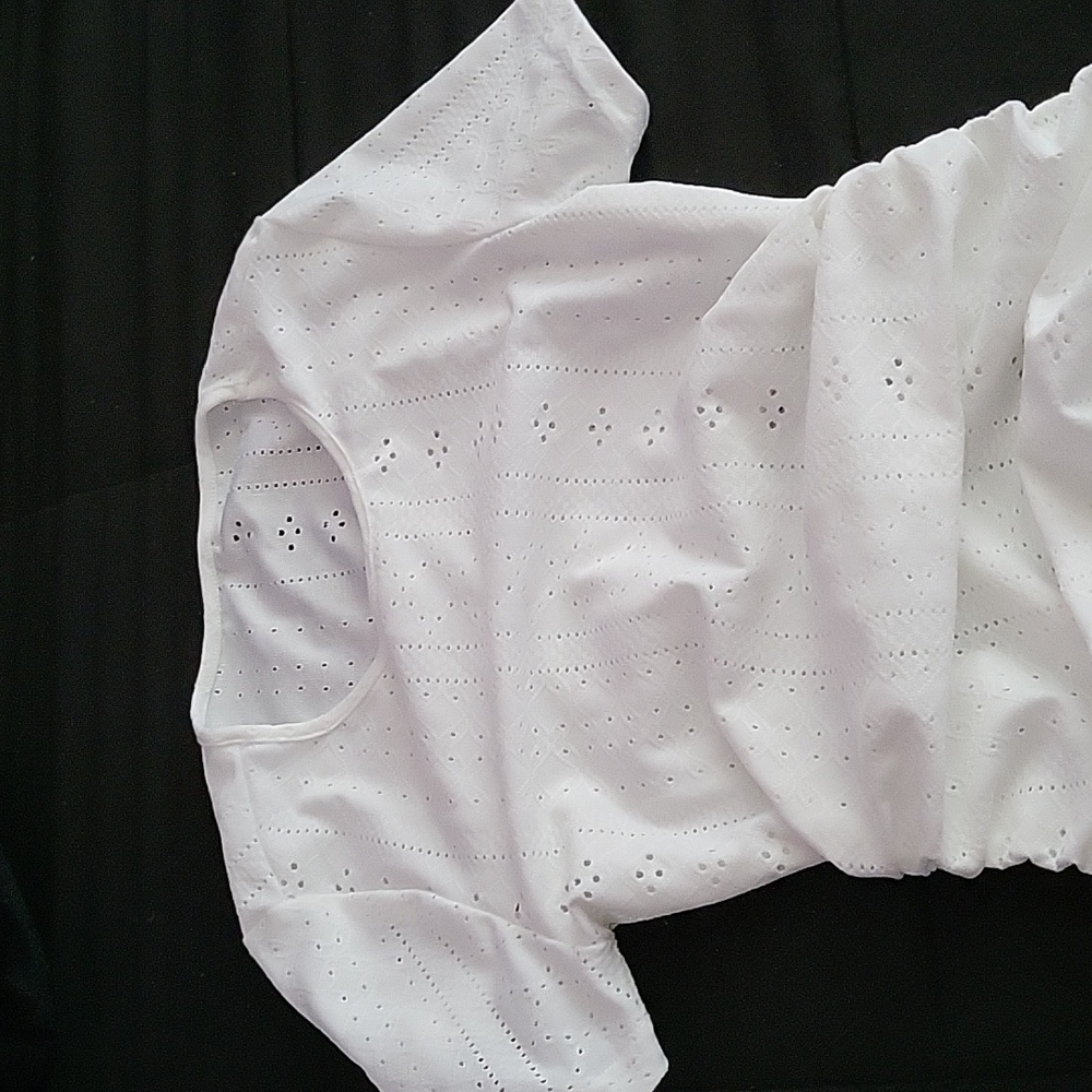 White Side Scrunch Dress size XS